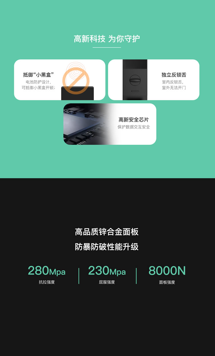 鴻利智能鎖 A35全自動靜音智能門鎖