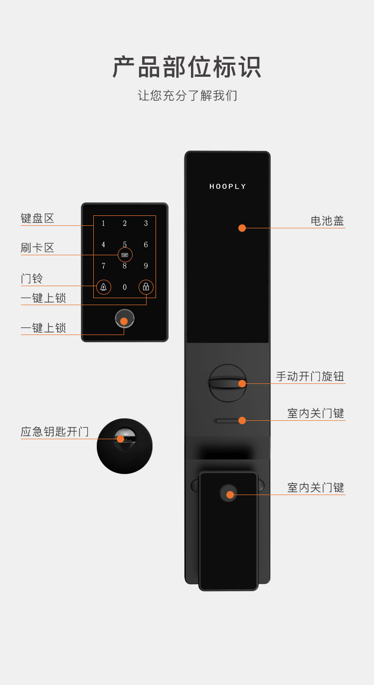 鴻利智能鎖 A33全自動(dòng)智能門(mén)鎖