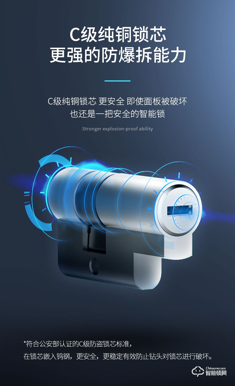 互威智能鎖 360家用防盜門密碼智能鎖