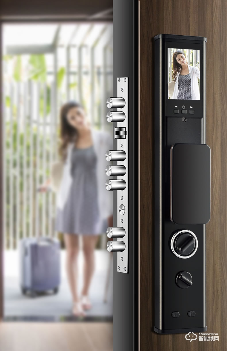 華拓智能鎖 H3X全自動內置快開把手防盜門鎖