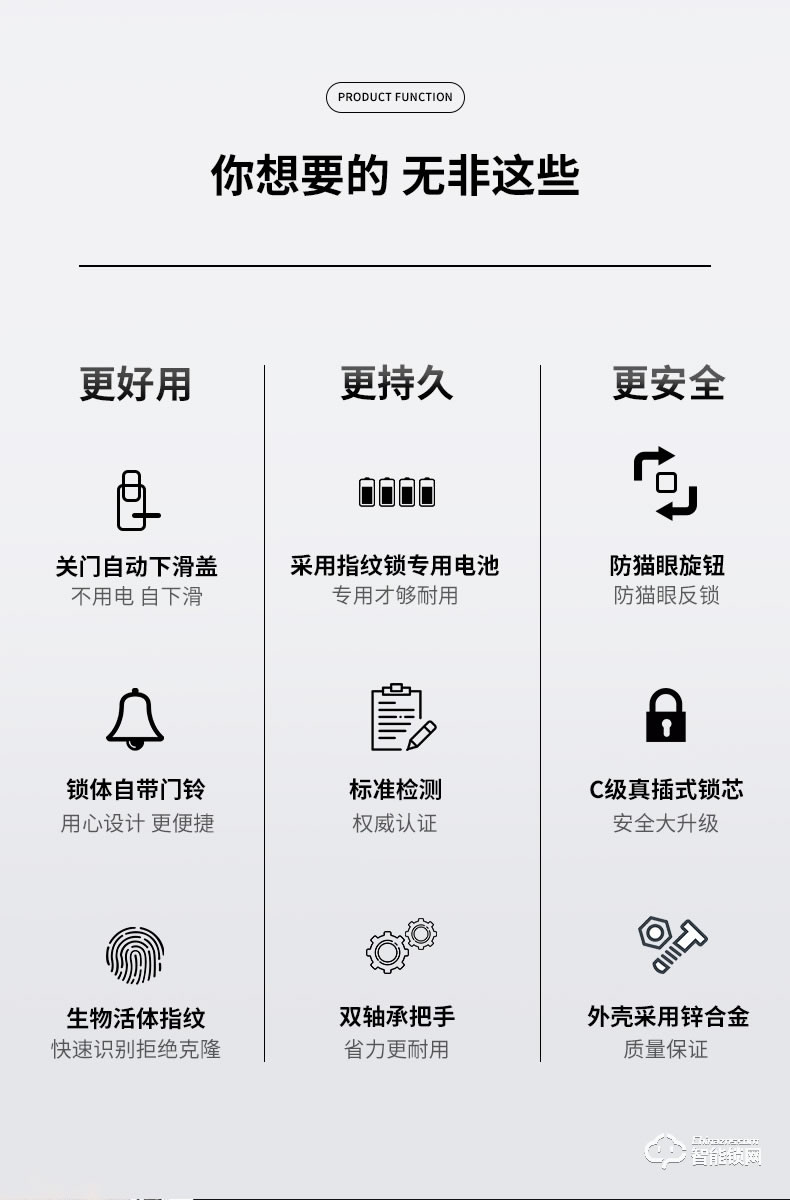 英菲迪爾智能鎖 T1滑蓋智能鎖家用防盜門鎖