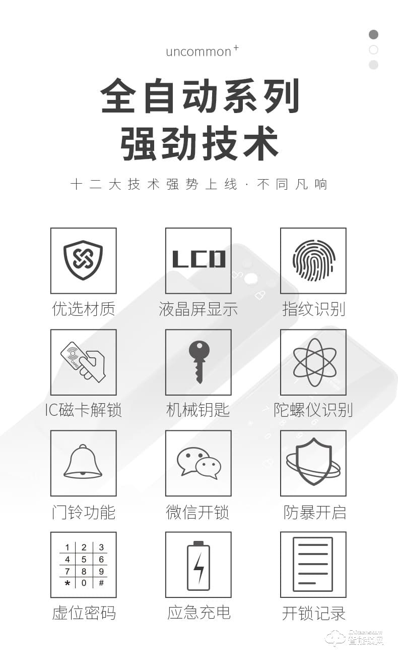 英菲迪爾智能鎖 U12推拉式智能密碼鎖