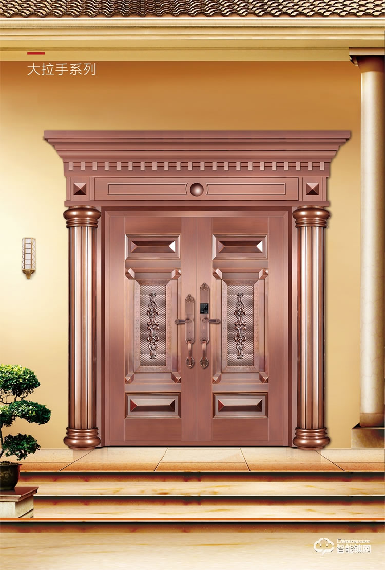 英菲迪爾智能鎖 D3豪華別墅大拉手智能指紋鎖