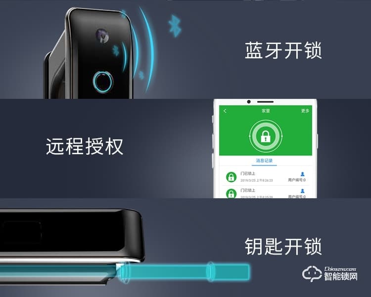 慧嘉智能鎖 HJ-M8全自動遠程控制電子感應門鎖