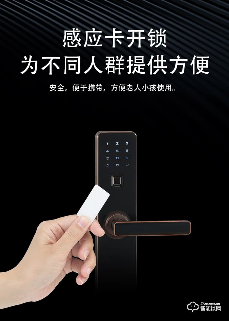 科林貝思智能鎖 CK-B09家用防盜門進口芯指紋鎖