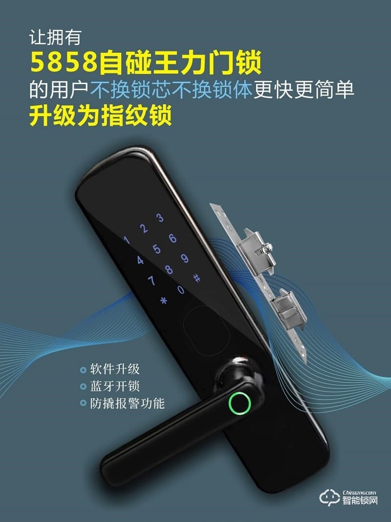 米卡智能鎖 MK-058全自動木門電子鎖