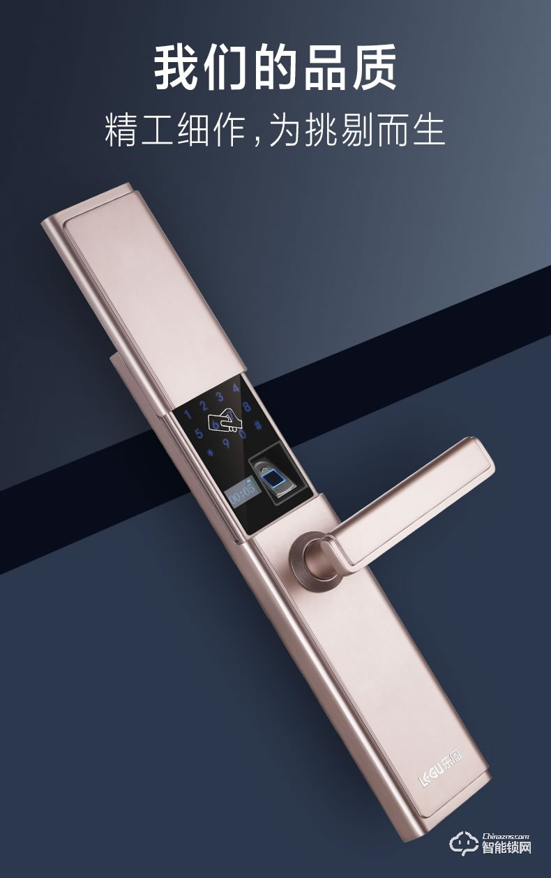 樂(lè)固智能鎖 LG-188滑蓋智能鎖家用防盜門(mén)鎖
