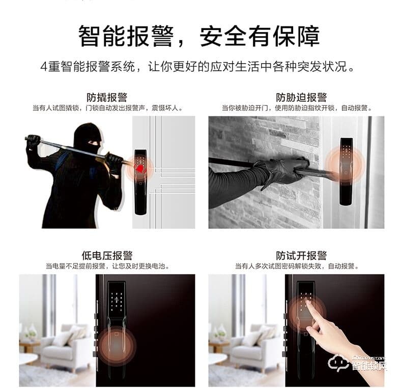 樂固智能鎖 防盜門推拉式智能密碼鎖