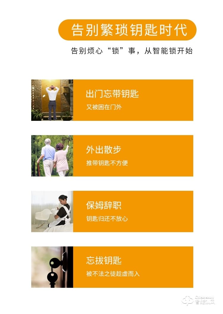 科桔智能鎖 D1全自動指紋密碼鎖刷卡鎖