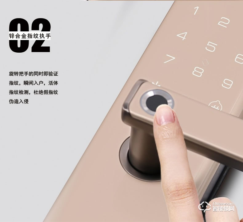 菲斯格樂(lè)智能鎖 6853家用防盜門智能門鎖密碼鎖