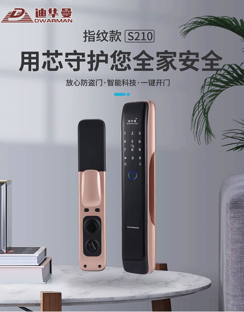 迪華曼智能鎖 家用防盜門全自動(dòng)密碼鎖