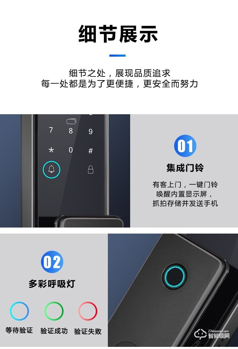 南極星智能鎖 N6【貓眼WiFi版】全自動(dòng)貓眼可視密碼鎖