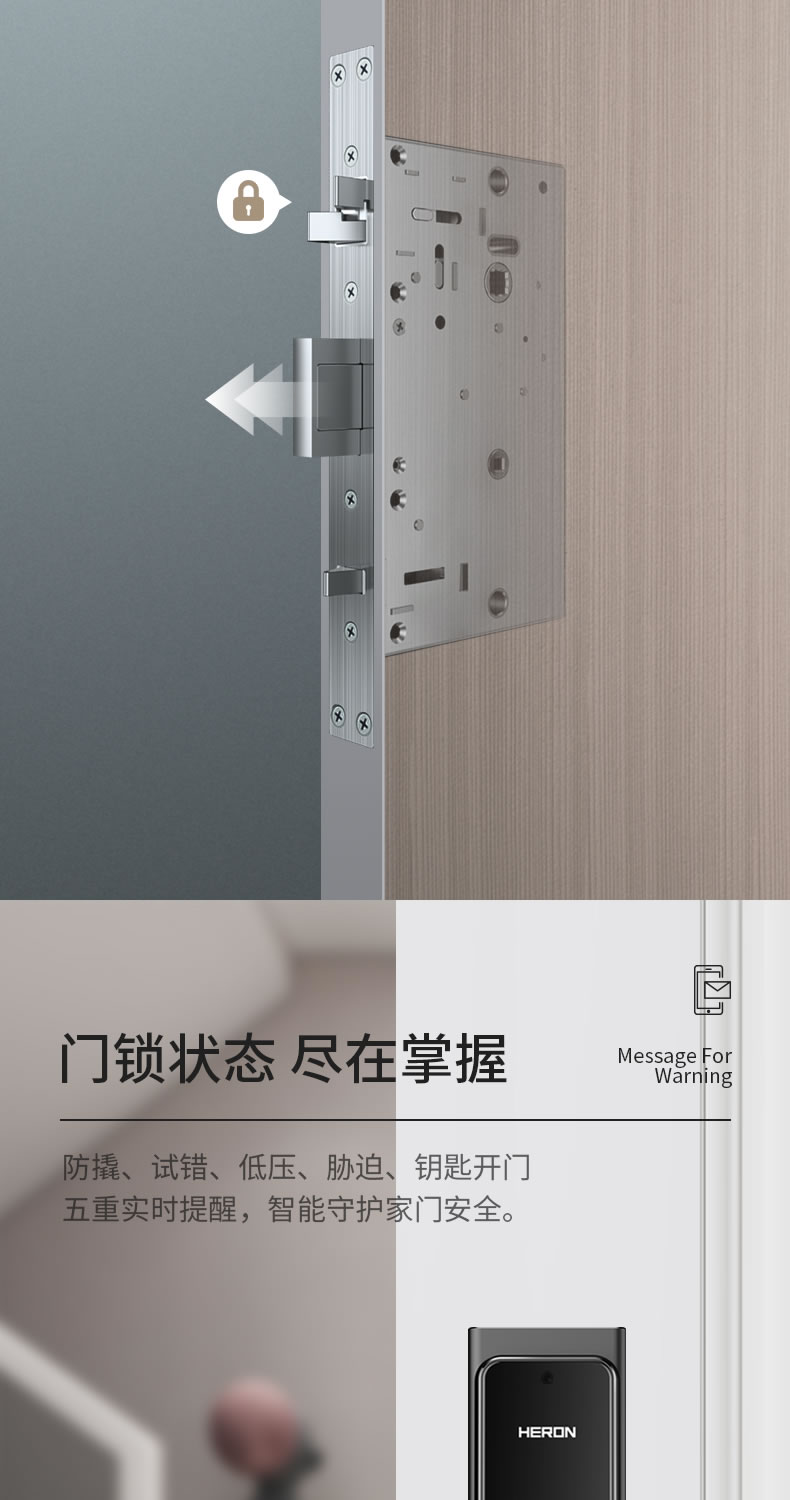 黑龍智能鎖 H8F防盜門全自動(dòng)鎖密碼鎖