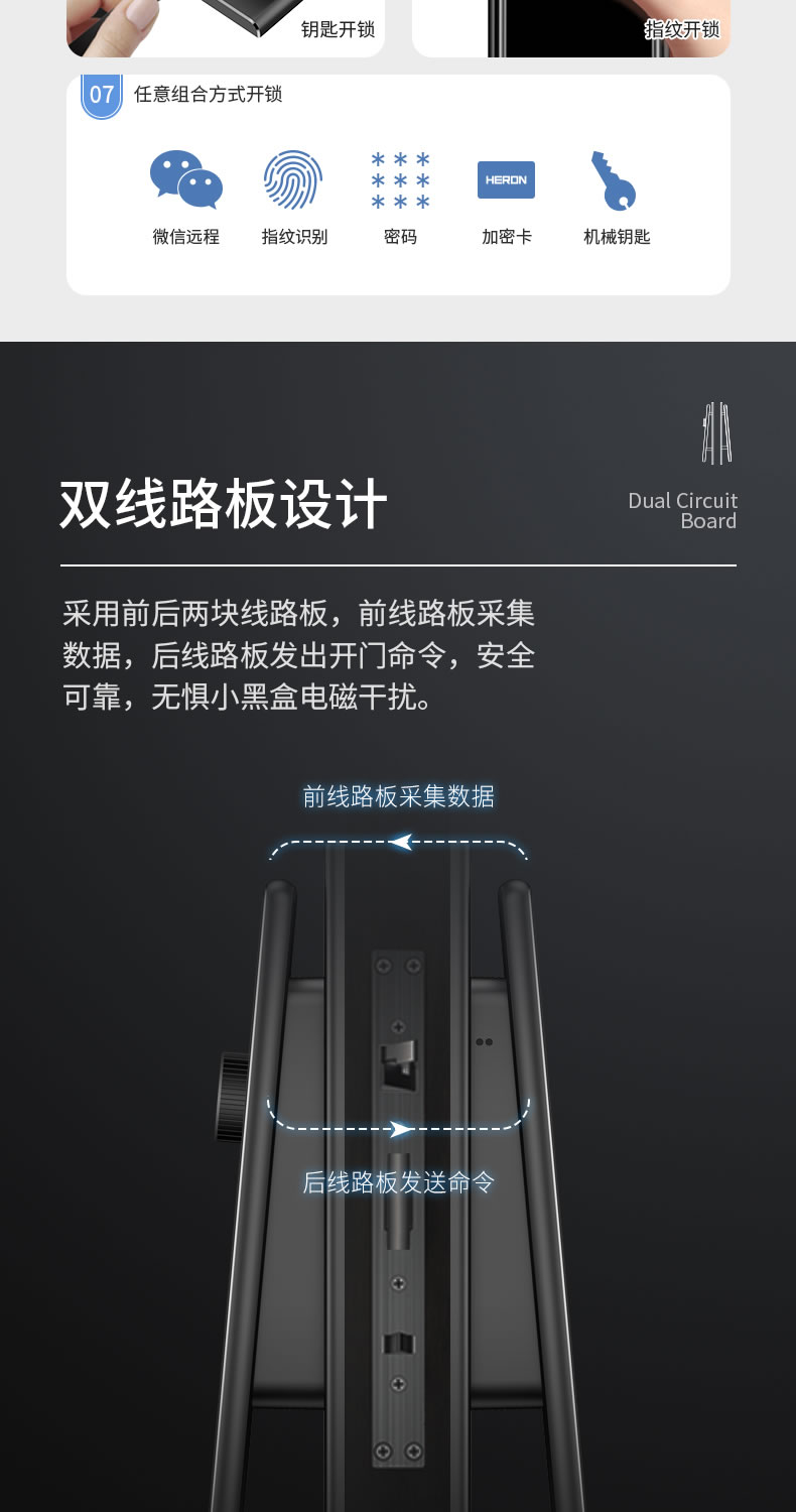 黑龍智能鎖 H8F防盜門全自動(dòng)鎖密碼鎖