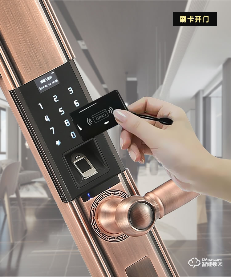 依蒙智能鎖 X2別墅雙開門指紋鎖歐式鎖