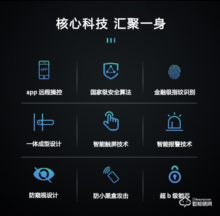 依蒙智能鎖 X5一觸即開智能指紋鎖