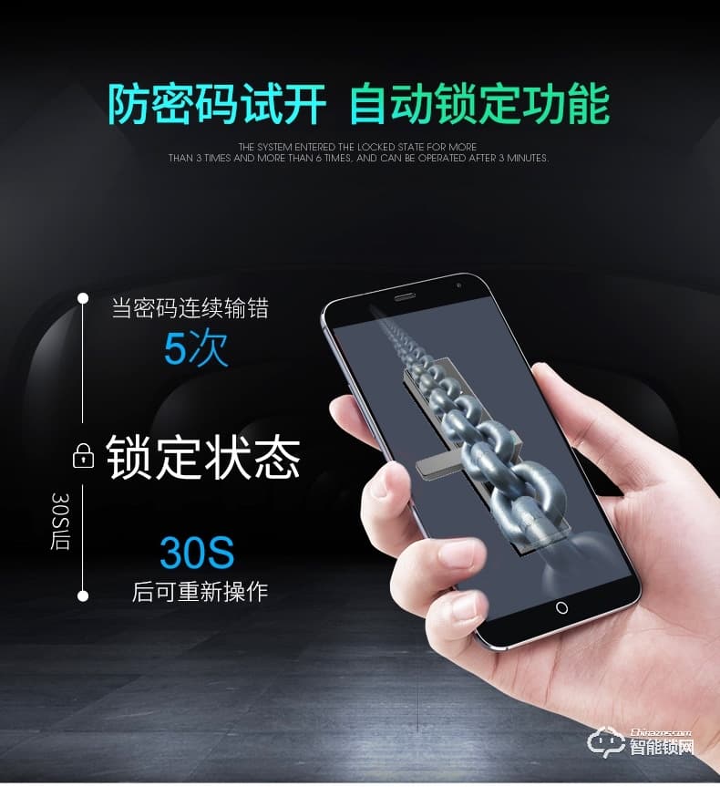 碩瑪智能鎖 S08家用防盜門(mén)感應(yīng)磁卡鎖