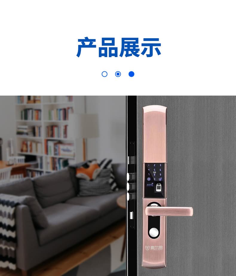 麥爾思智能鎖 H33全自動家用滑蓋智能鎖