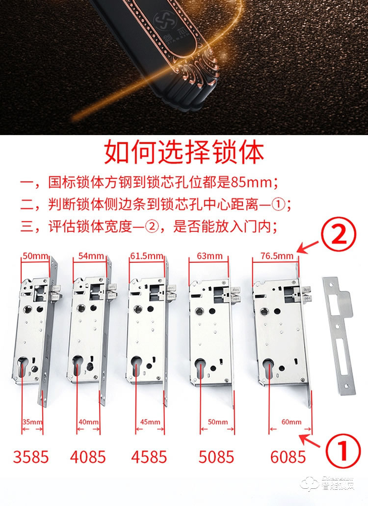 劍芯智能鎖 家用鋅合金防盜智能鎖