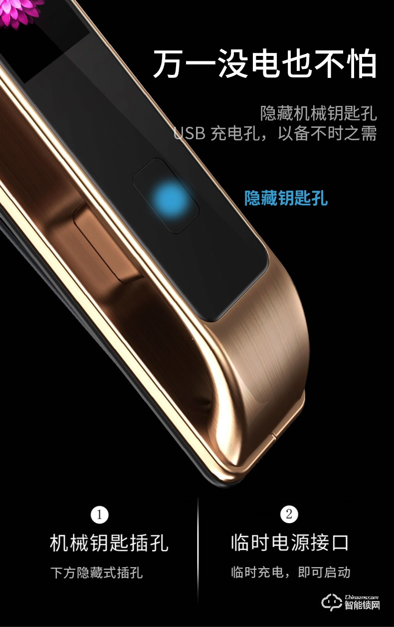 凌振智能鎖 邁凱倫全自動人臉識別智能鎖