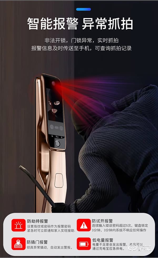 凌振智能鎖 凌振人臉識別智能鎖