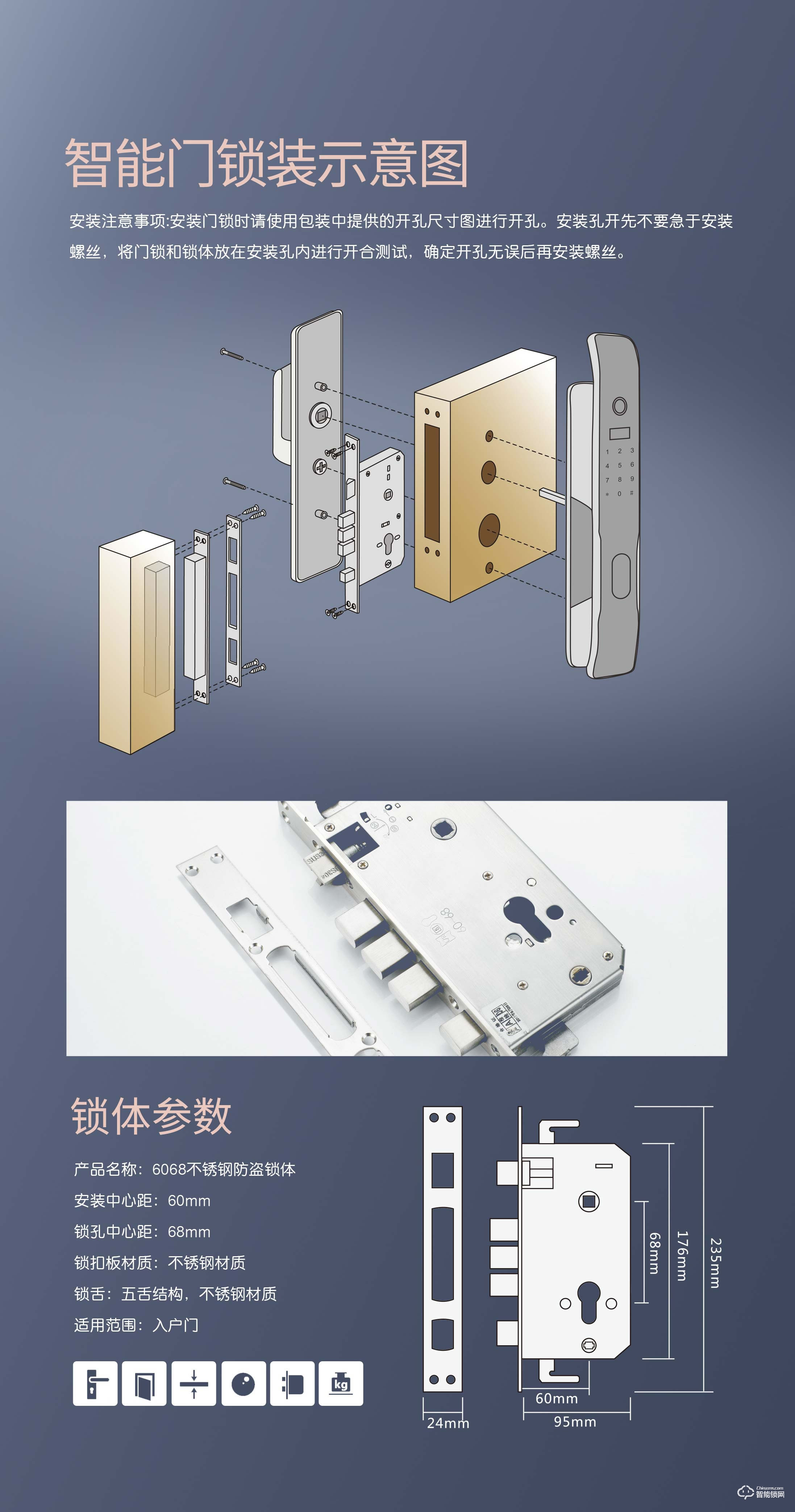 邁云慧智能鎖 光之艦家用智能鎖