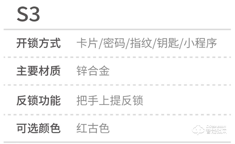 萊爾瑪智能鎖 S3家用智能鎖