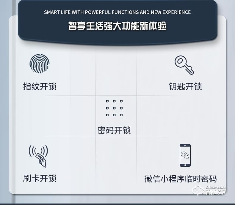 銀馳薄款斷橋鋁智能鎖 矮把手設計