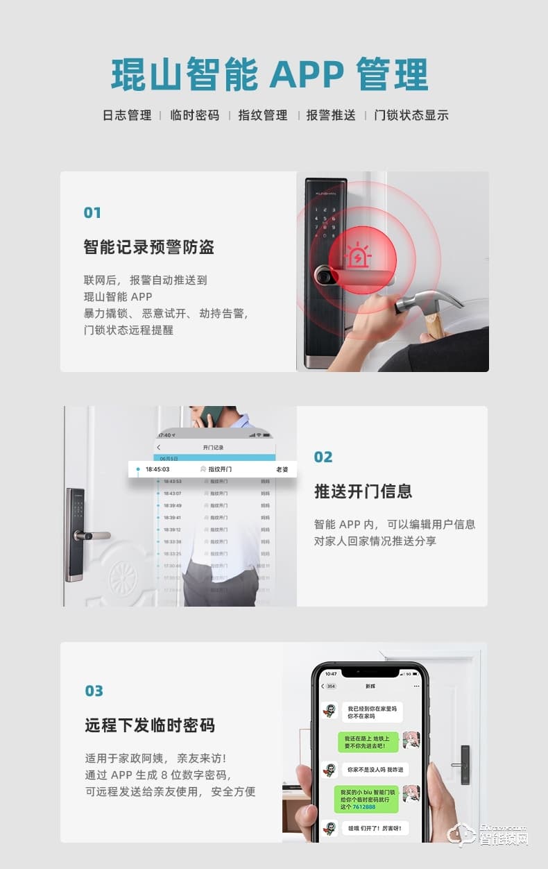 琨山通用智能鎖 D77家用防盜門(mén)電子密碼鎖大門(mén)鎖