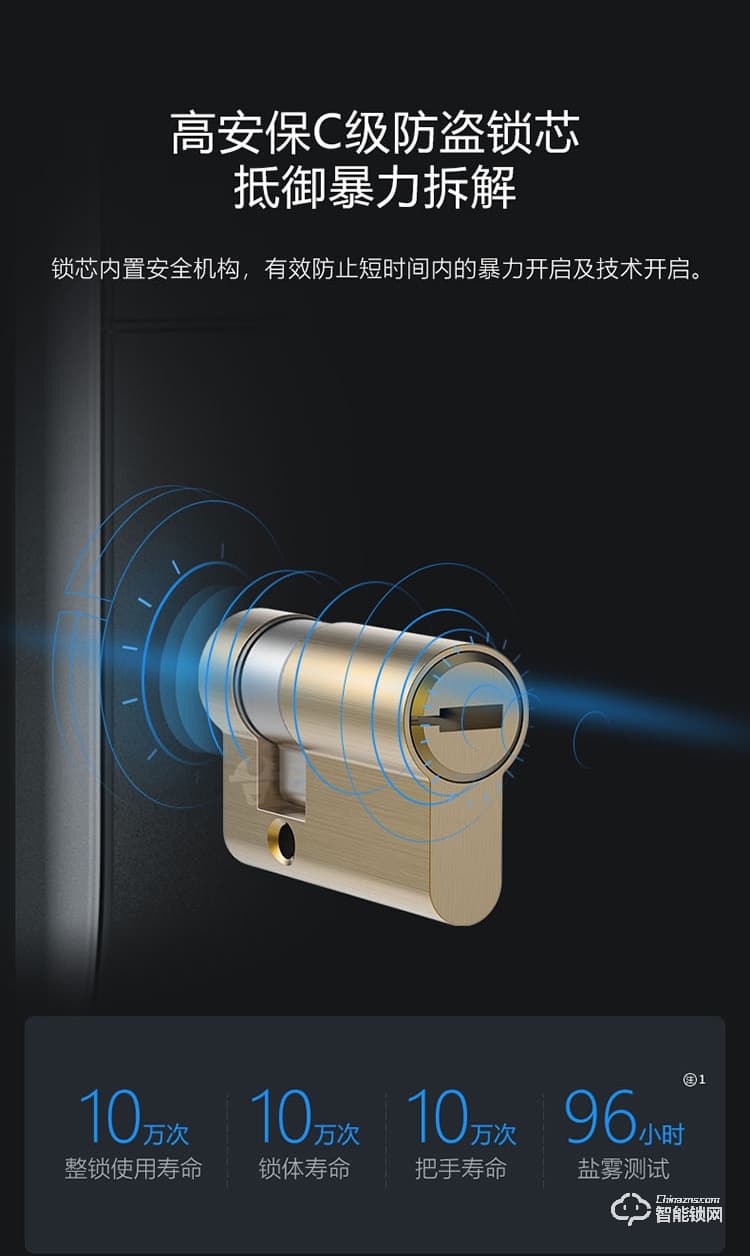 鎖先森C6智能鎖 三防鎖體安全衛家