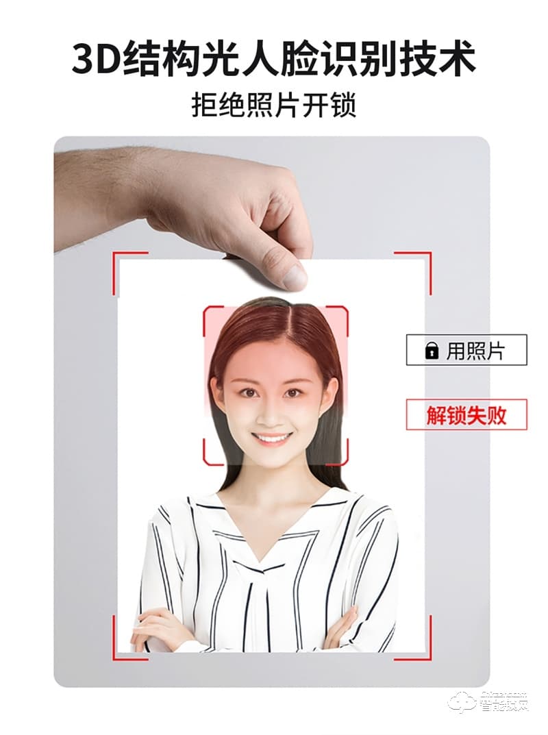 洛克曼G12智能鎖3D人臉識別 航空鋁合金材質