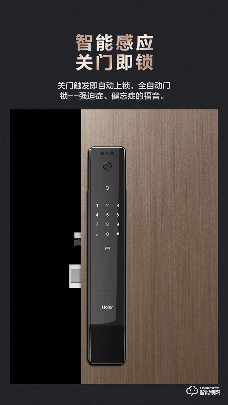 海爾智能鎖31S指紋鎖家用防盜門全自動(dòng)3D人臉識(shí)別密碼鎖31S