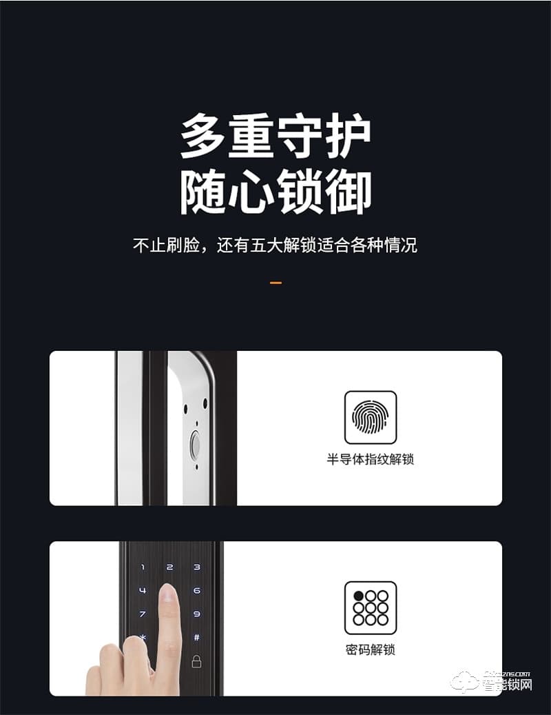 必達智能鎖F3R 3D人臉識別 全“面”智能 安全無接觸