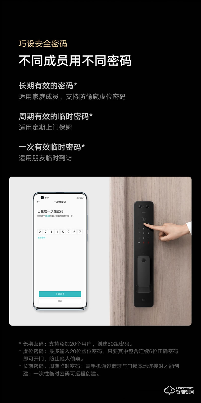小米全自動智能門鎖 Pro 家用防盜門密碼鎖智能門鎖可視貓眼電子門鎖