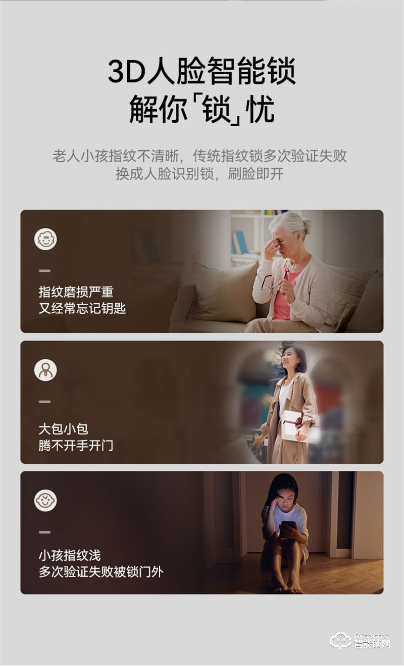 石將軍R53D人臉識別指紋鎖 家用防盜門密碼鎖