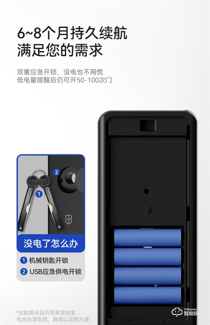 石將軍S2 Link指紋鎖 家用智能鎖防盜門鎖密碼鎖電子鎖