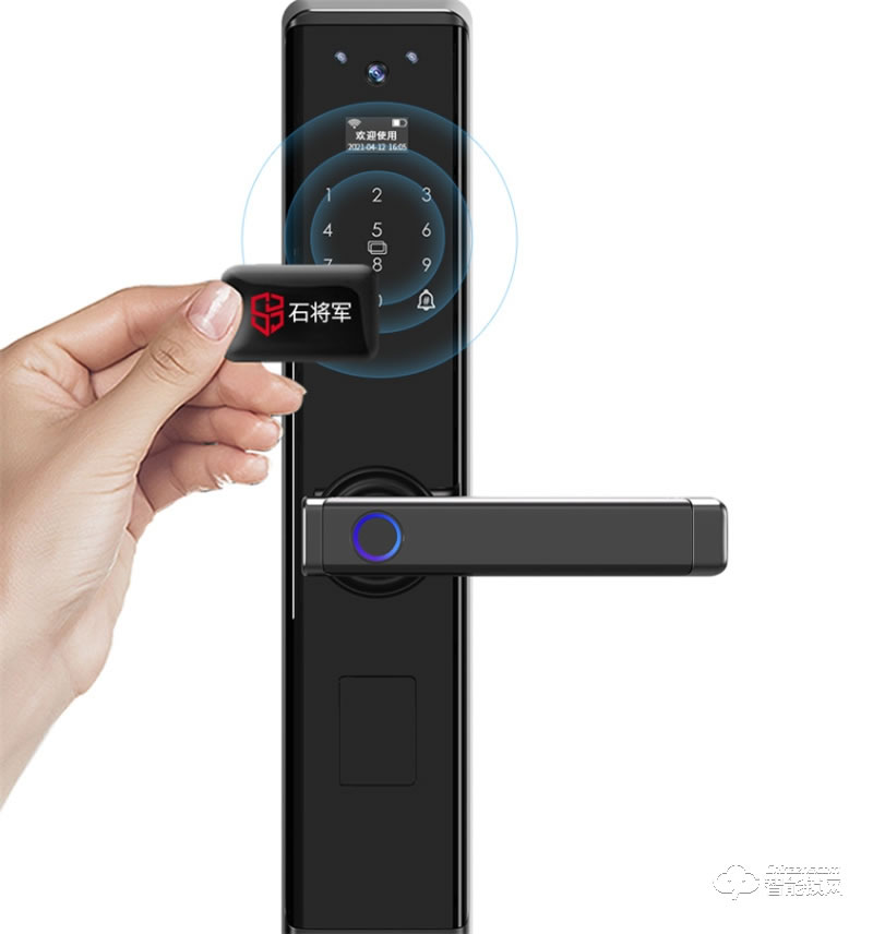 石將軍指紋鎖S3 plus 家用防盜門鎖霸王鎖體指紋鎖防小黑