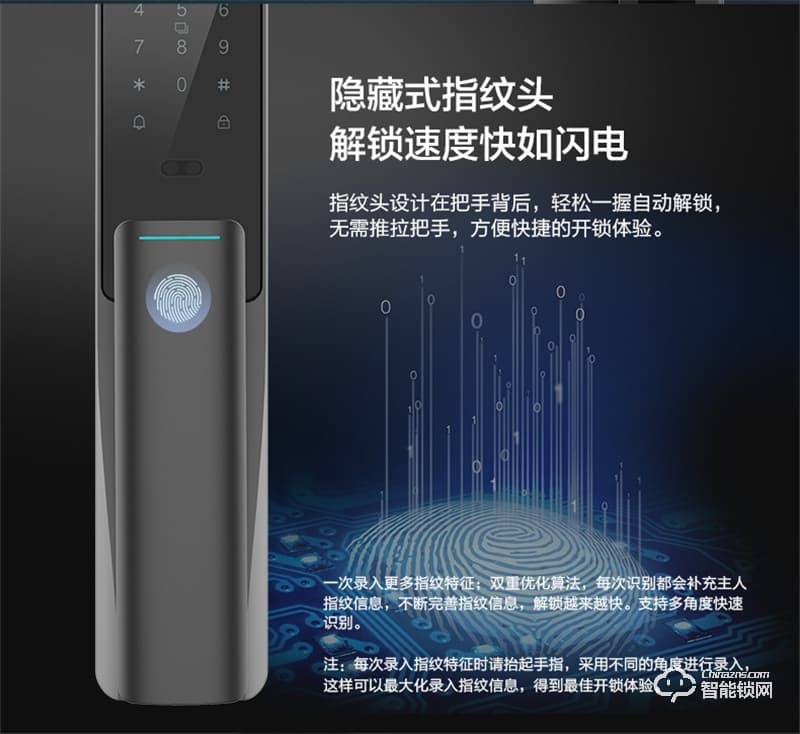 聯想F1 PLUS 3D人臉識別智能鎖防盜門指紋鎖遠程智控