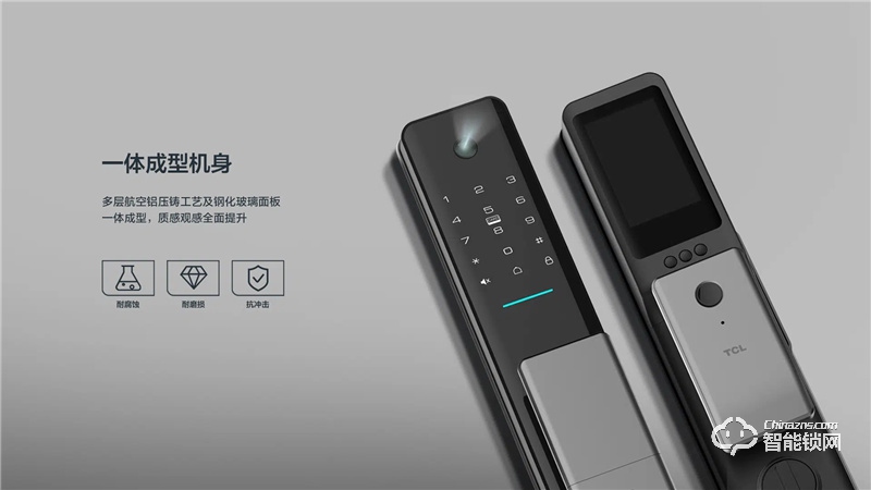 TCLAI大屏貓眼智能鎖K5C 密碼鎖電子鎖C級鎖芯遠程開鎖