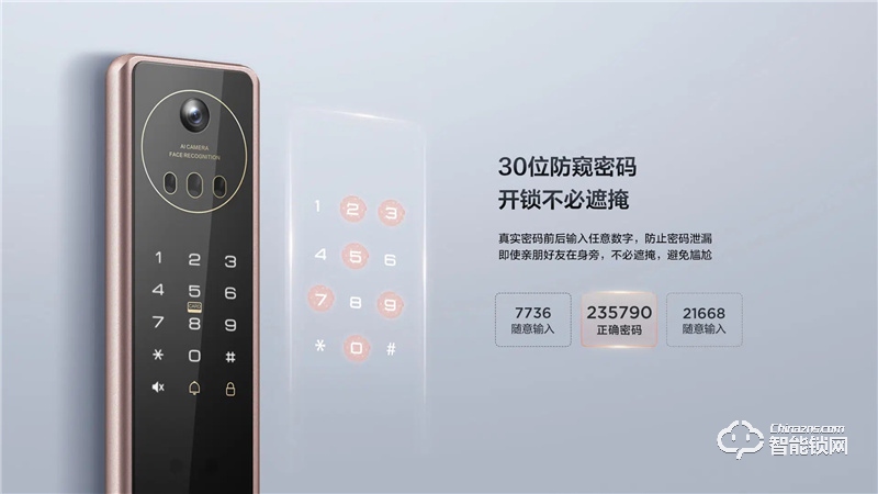 TCL3D人臉識(shí)別貓眼鎖X7S 防盜門(mén)鎖密碼鎖電子鎖