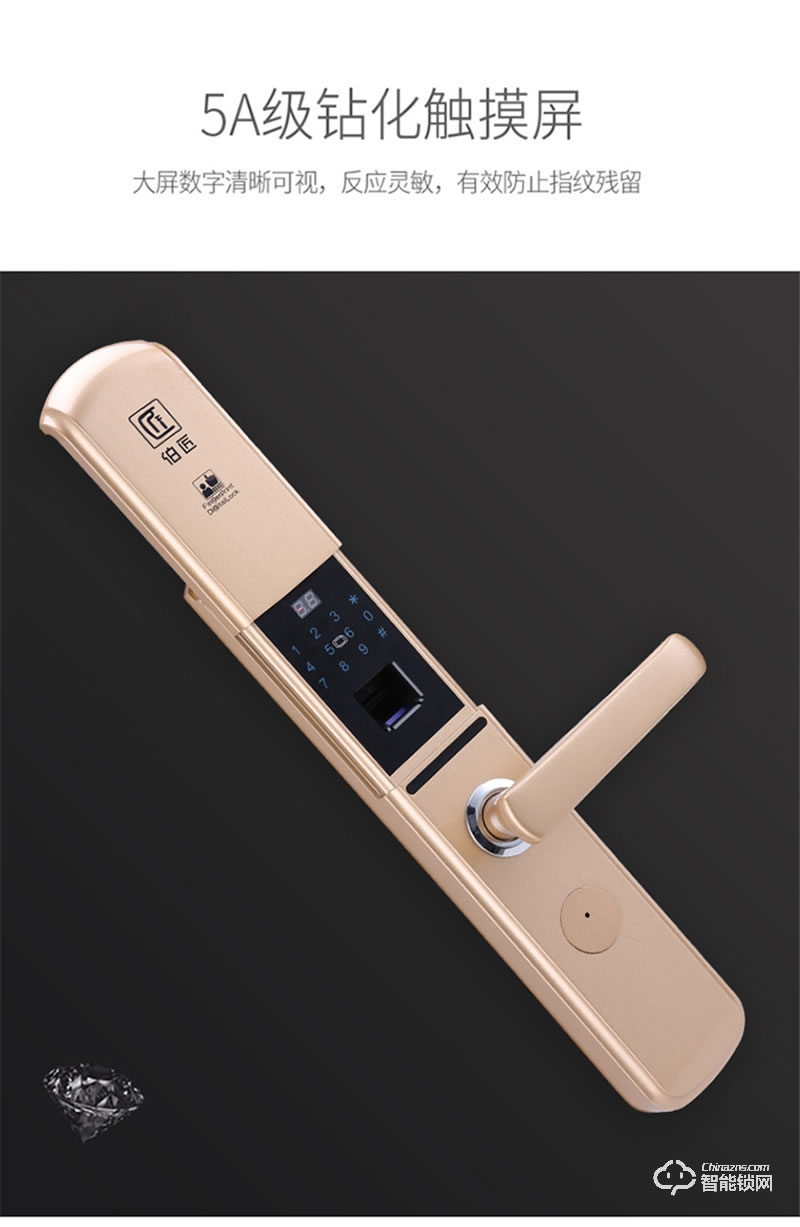 伯匠BJ-102智能鎖 全自動(dòng)智能鎖家用鎖