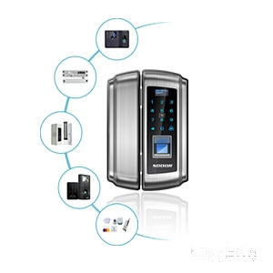 索掌門玻璃門鎖 辦公指紋密碼鎖