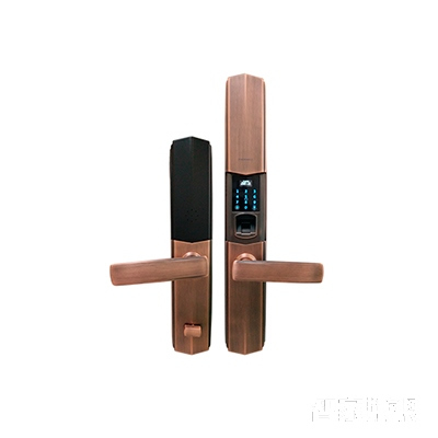 智能屋指紋鎖 滑蓋智能鎖(紅古銅)