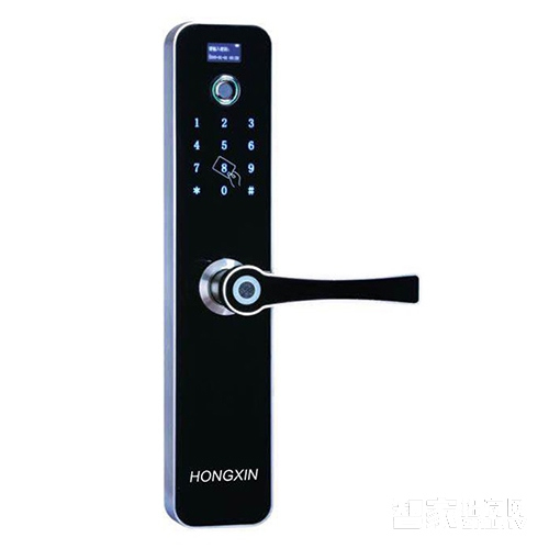 泓鑫指紋密碼鎖 家用防盜門鎖 電子智能鎖