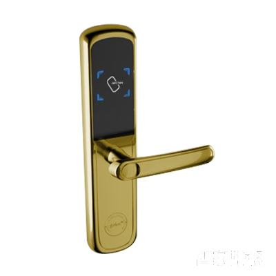 力維智能鎖 RF-1550/20酒店防盜門鎖感應(yīng)鎖直板亮金