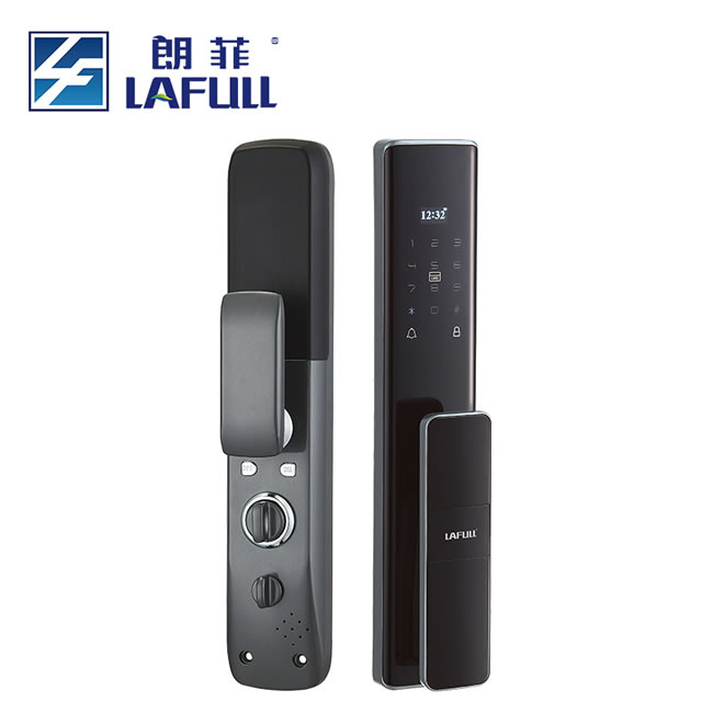 朗菲智能鎖 全自動推拉式智能貓眼鎖