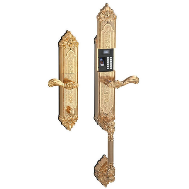 百思盾指紋鎖 歐式滑蓋別墅指紋密碼鎖 家用高檔智能門鎖