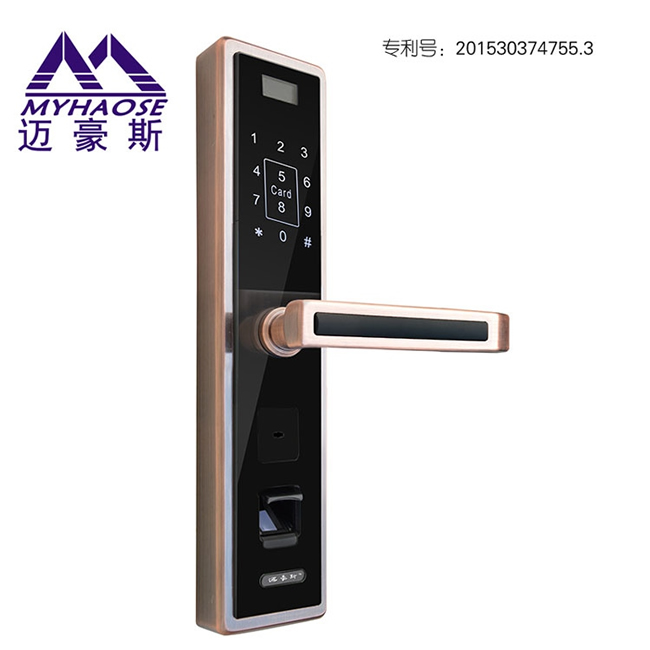 創(chuàng)恒安科智能鎖 多種開鎖模式智能門鎖 不銹鋼指紋鎖