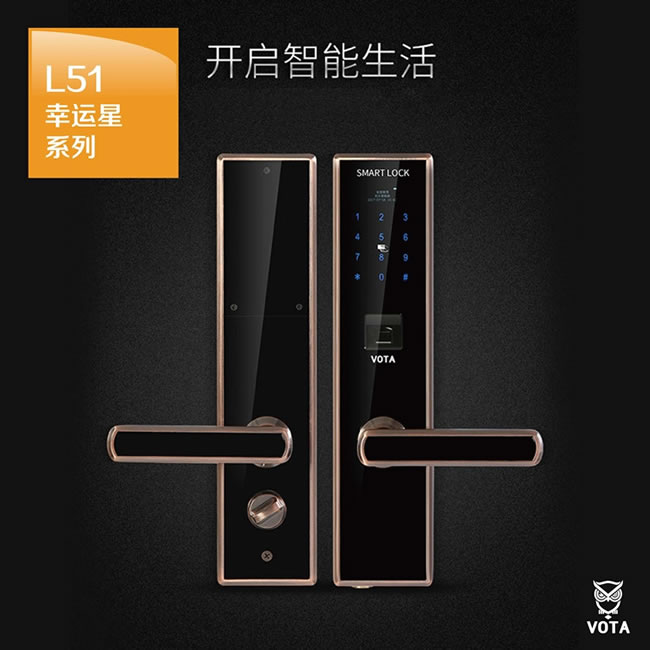 沃塔智能鎖 鋅合金指紋密碼鎖 家用防盜智能鎖