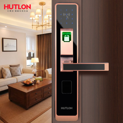 匯泰龍智能鎖69017 指紋鎖家用防盜門鎖電子密碼鎖